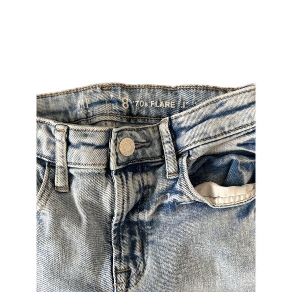 GAP Kids Girls 70's Flare Light Wash Jeans Size 8 - Picture 6 of 9